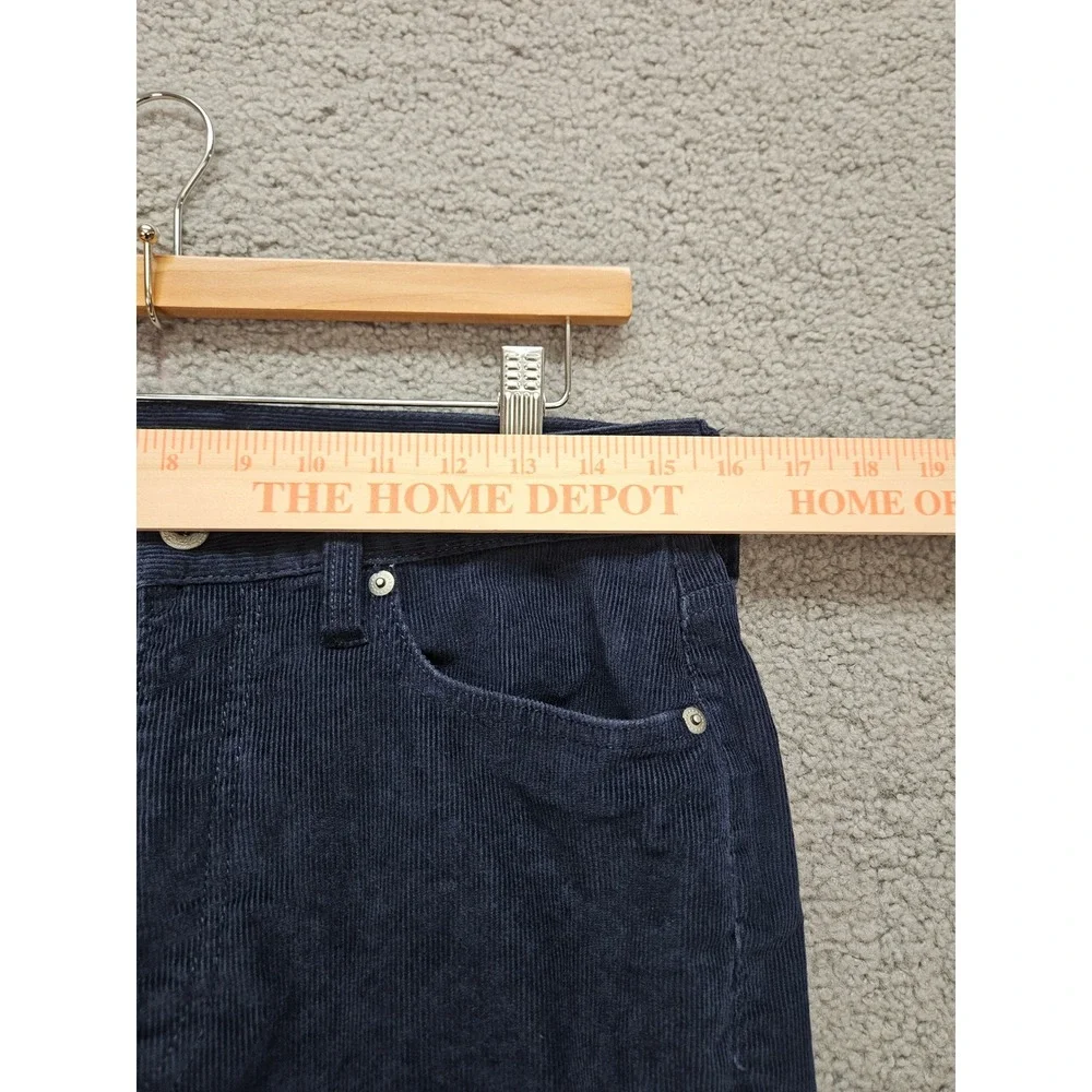 J.Crew Oarsman 770 Straight Pants 30x32 Navy Blue Corduroy Stretch Casual